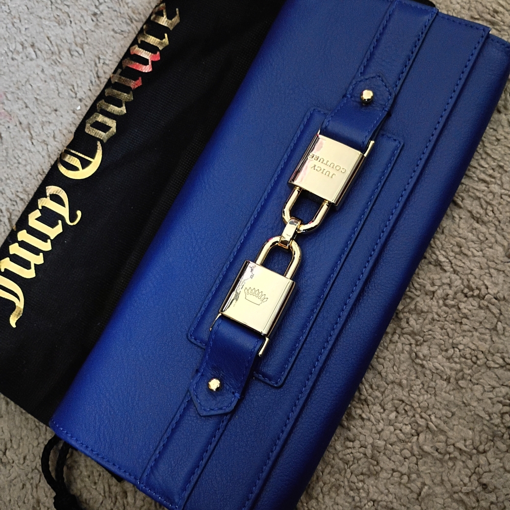Juicy Couture Blue Clutch Bag